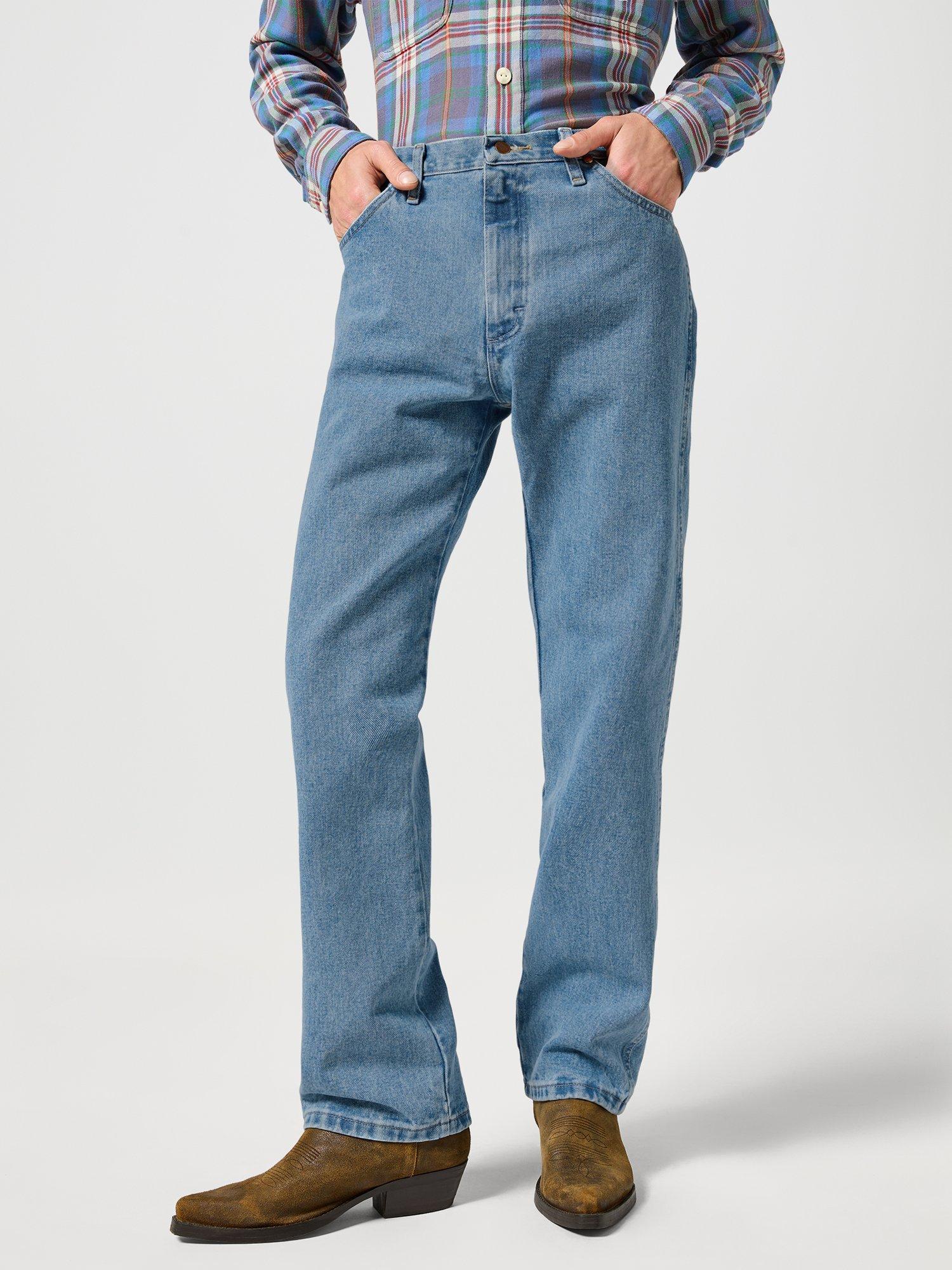Product image 2 of 6, which shows Wrangler 13MWZ Cowboy Cut Jeans, Antique Wash, 30R