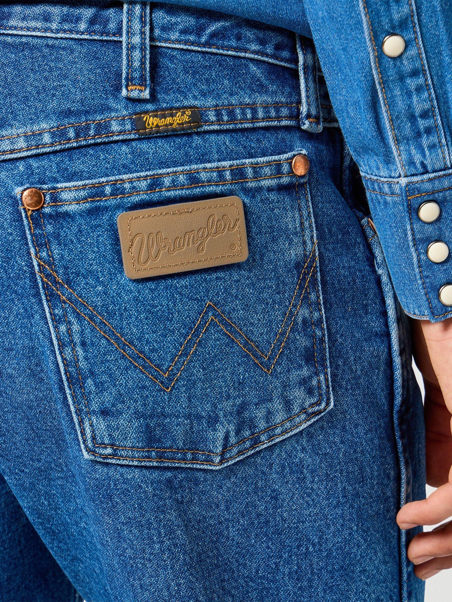 Product image 5 of 6, which shows Wrangler 13MWZ Cowboy Cut Jeans, Stone Wash, 30R