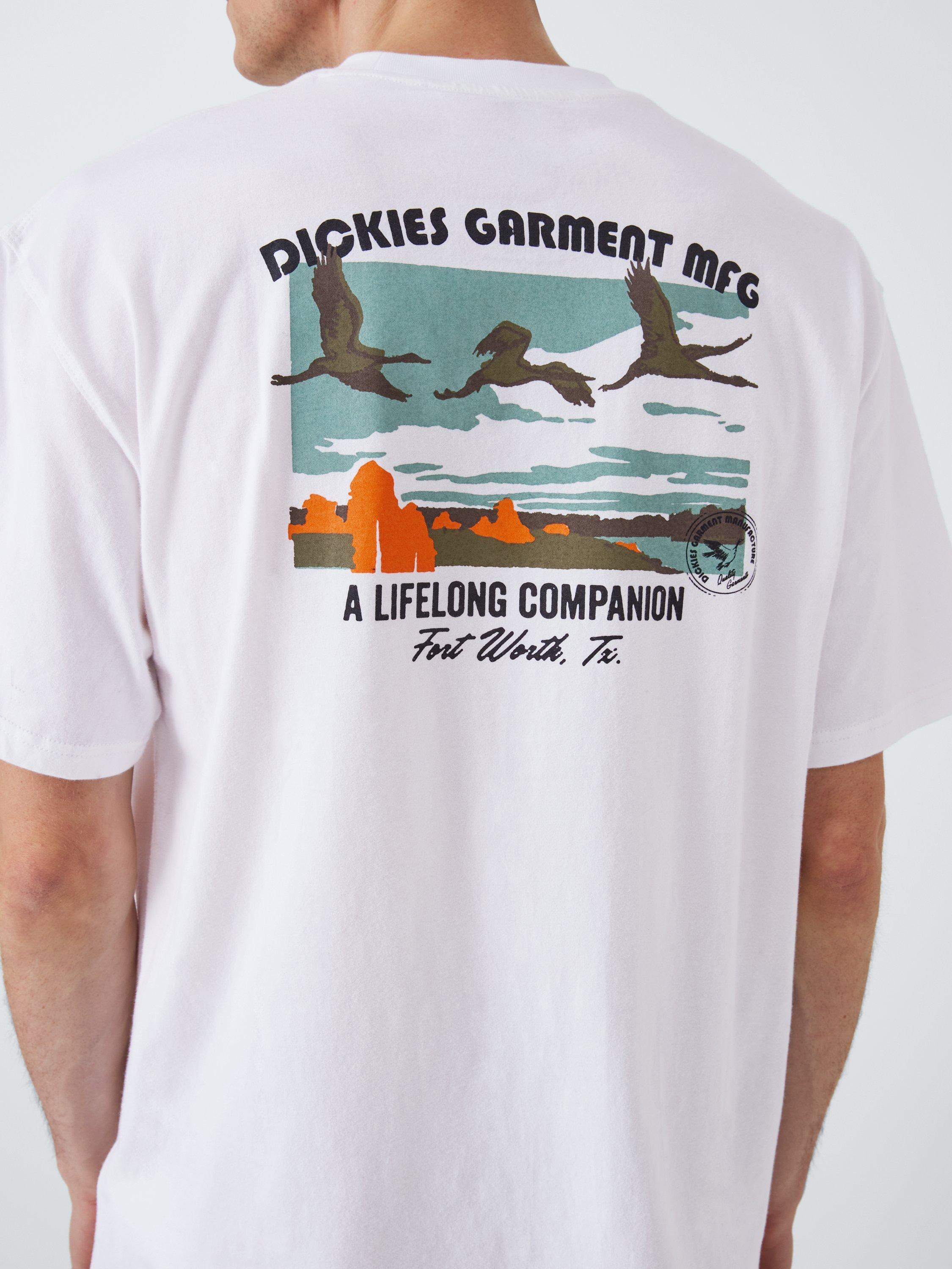 Product image 6 of 6, which shows Dickies Companion Cotton Regular Fit Short Sleeve Logo T-Shirt, White, S