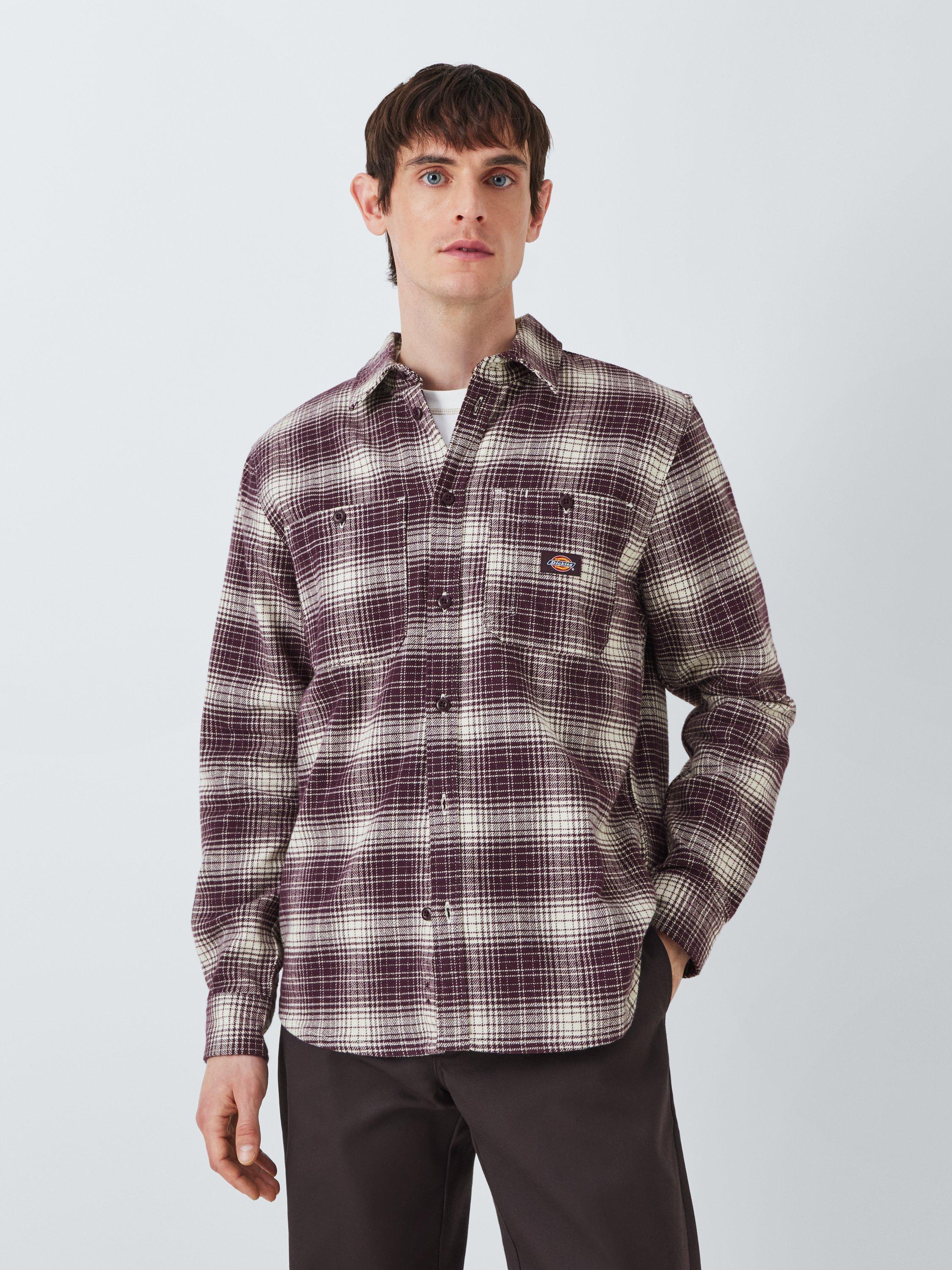 Dickies Evansville Check Shirt, Plum Perfect