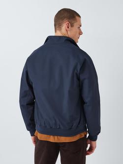 John Lewis Wallace Shower-Resistant Harrington Jacket, Navy - view 2, Navy