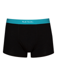 Paul Smith Colour Waistband Cotton Blend Trunks, Pack of 3, Black