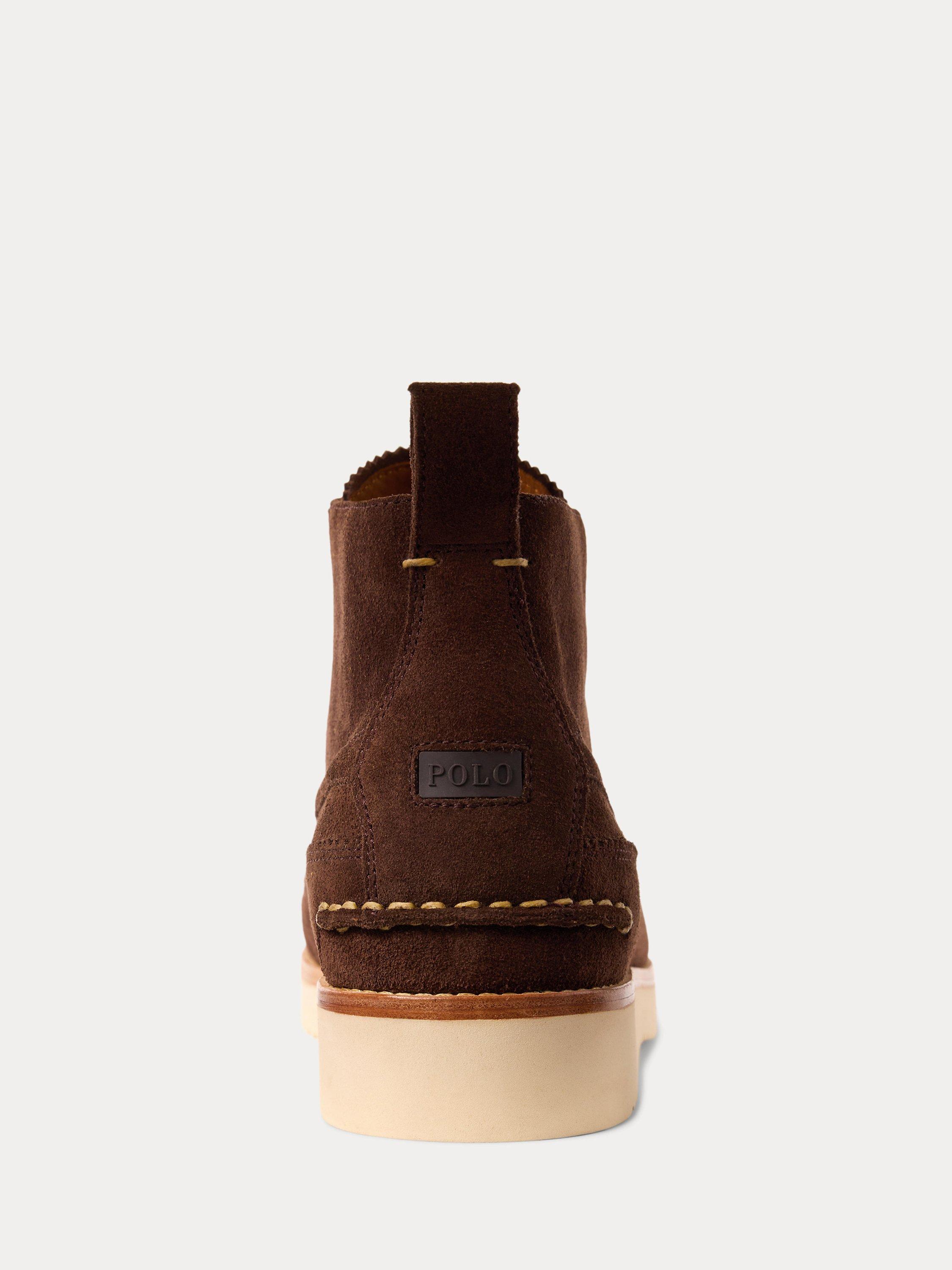 Ralph Lauren Ranger Suede Work Boots Dark Brown