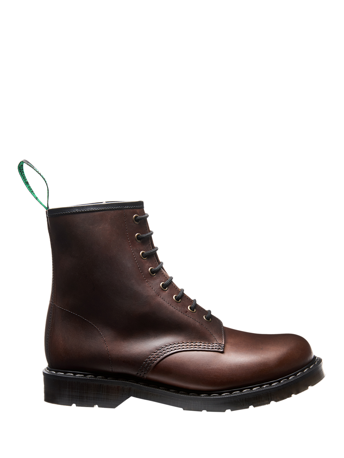 Product image 1 of 3, which shows Solovair 8 Eye Leather Derby Boots, Gaucho, 7
