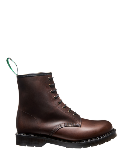Solovair 8 Eye Leather Derby Boots, Gaucho, Gaucho
