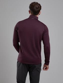 Montane Protium Lightweight Breathable Half Zip Pull On - view 2, Dark Garnet