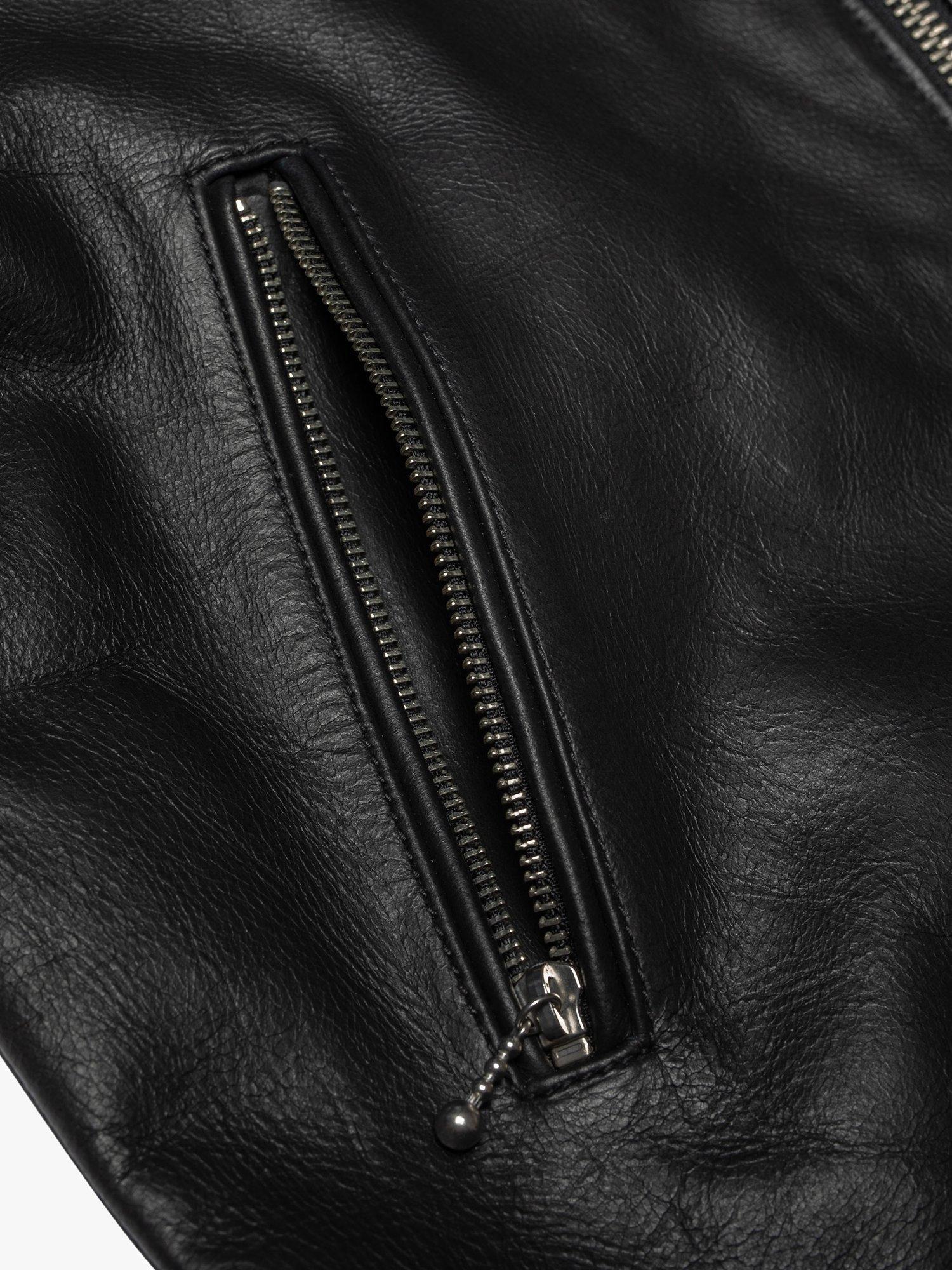 Product image 4 of 6, which shows Nudie Jeans Eddy Rider Leather Jacket, Black, M