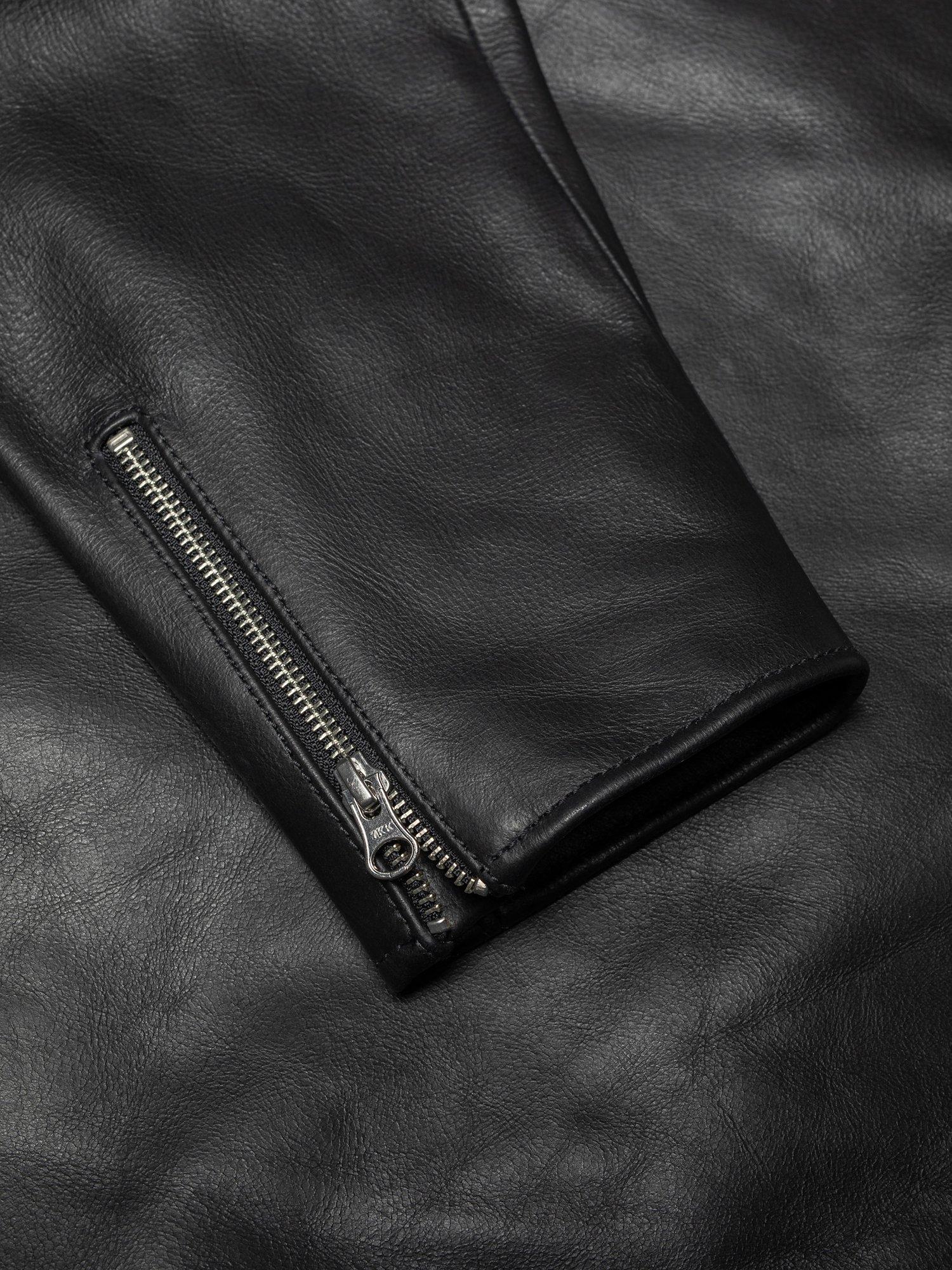 Product image 6 of 6, which shows Nudie Jeans Eddy Rider Leather Jacket, Black, M