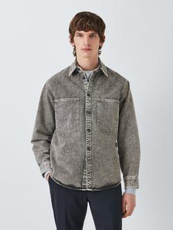 Kin Washed Denim Shirt, Grey, Grey