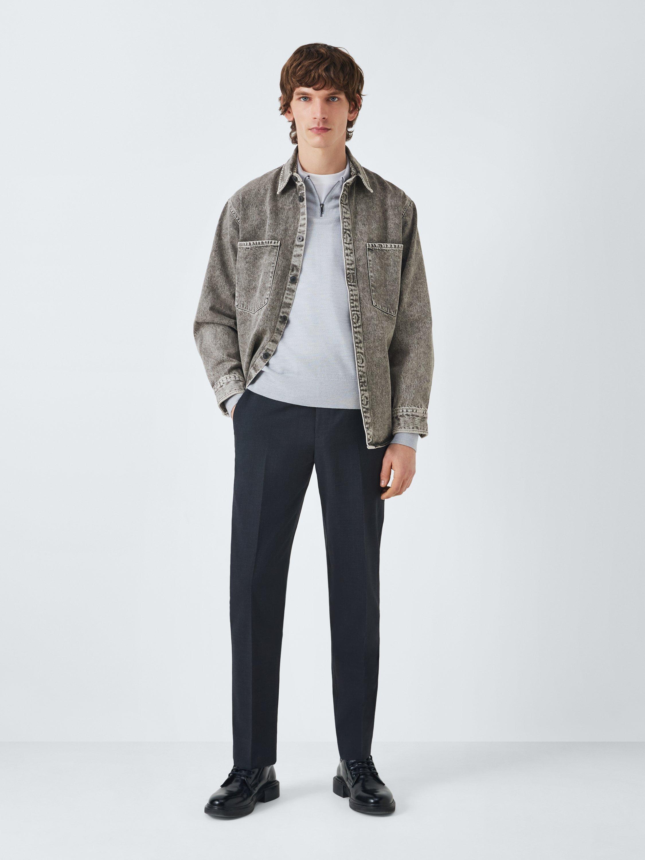 Product image 3 of 6, which shows Kin Washed Denim Shirt, Grey, S