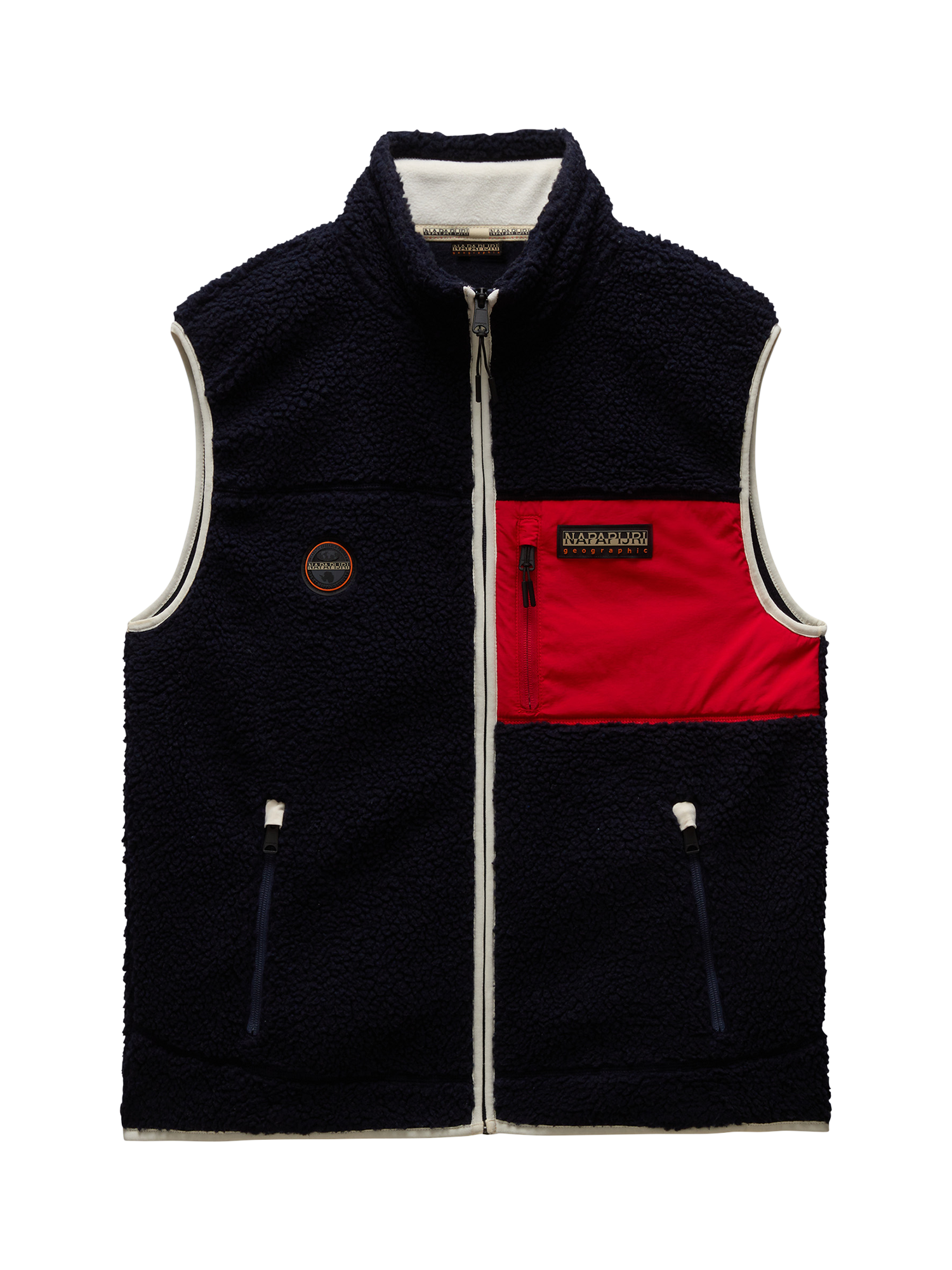 Napapijri Yupik Fleece Vest, Blue Navy