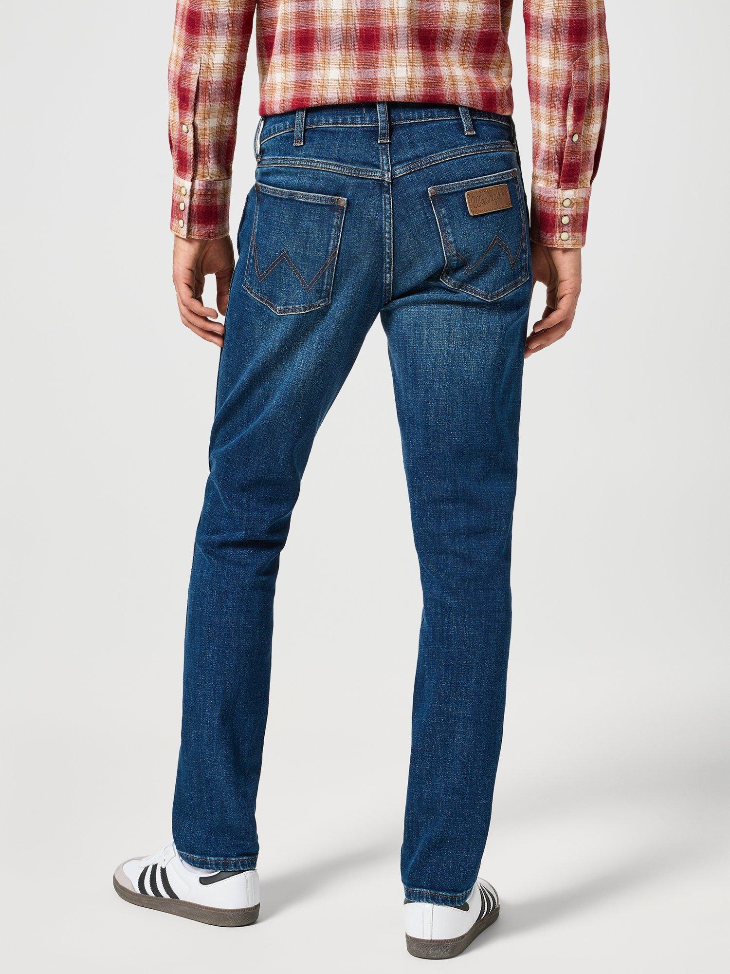 Product image 3 of 5, which shows Wrangler Larston Slim Fit Jeans, Azure Fade, 30S