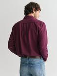 GANT Cotton Regular Fit Flannel Shirt, Wine Red