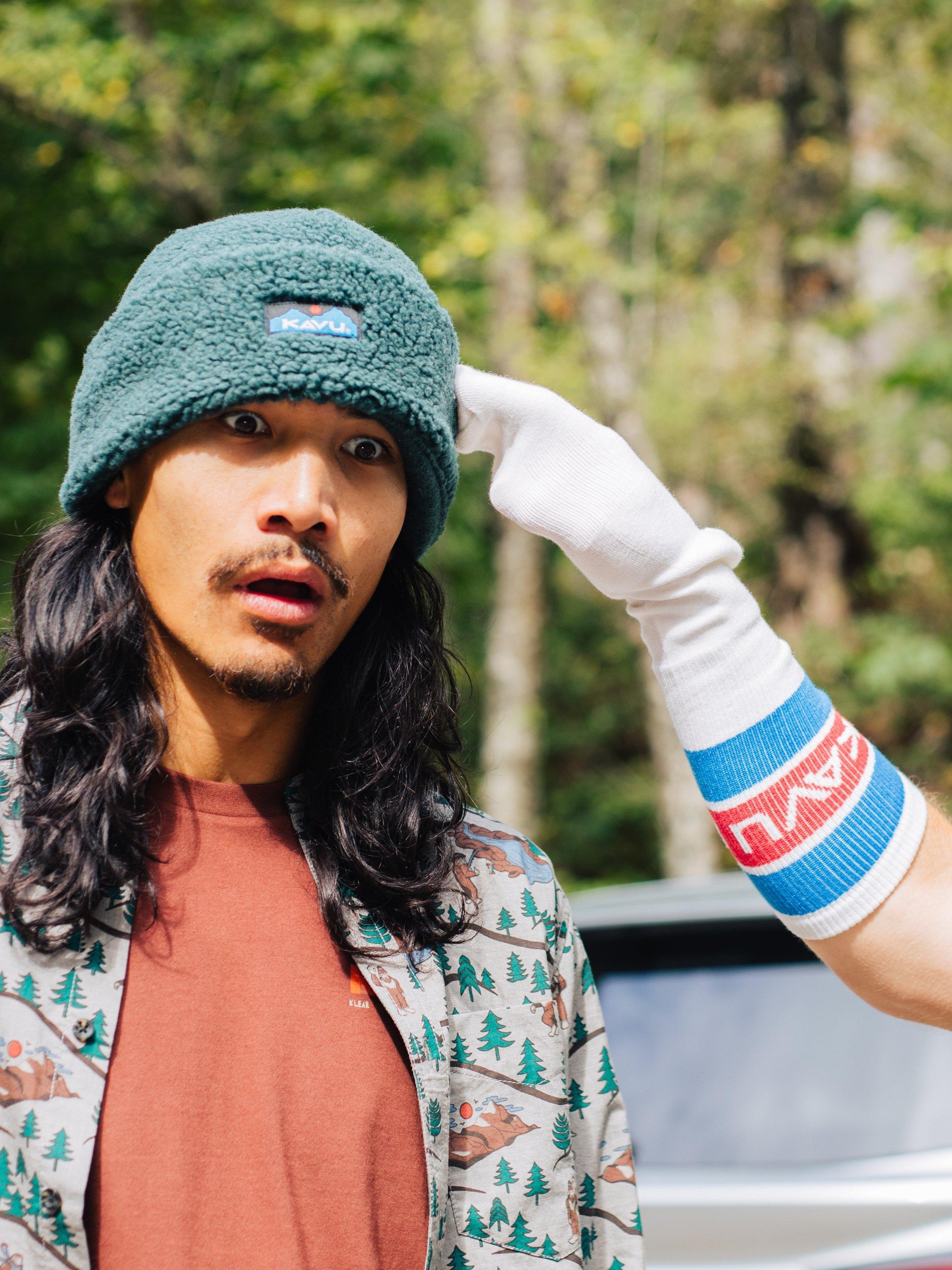 KAVU Fur Ball Beanie Pine Grove