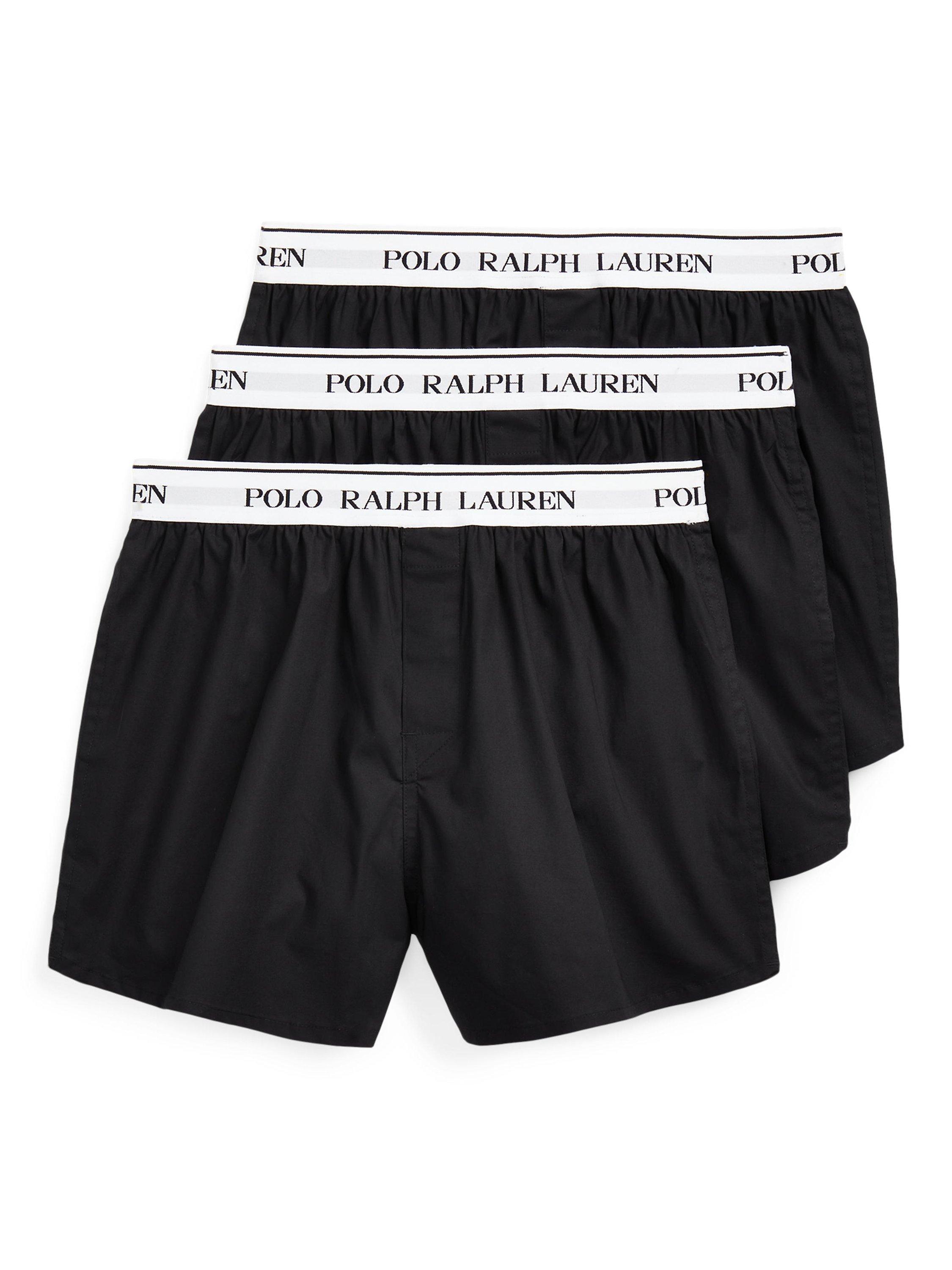 Polo ralph lauren men's 5 pack cotton knit boxers hotsell