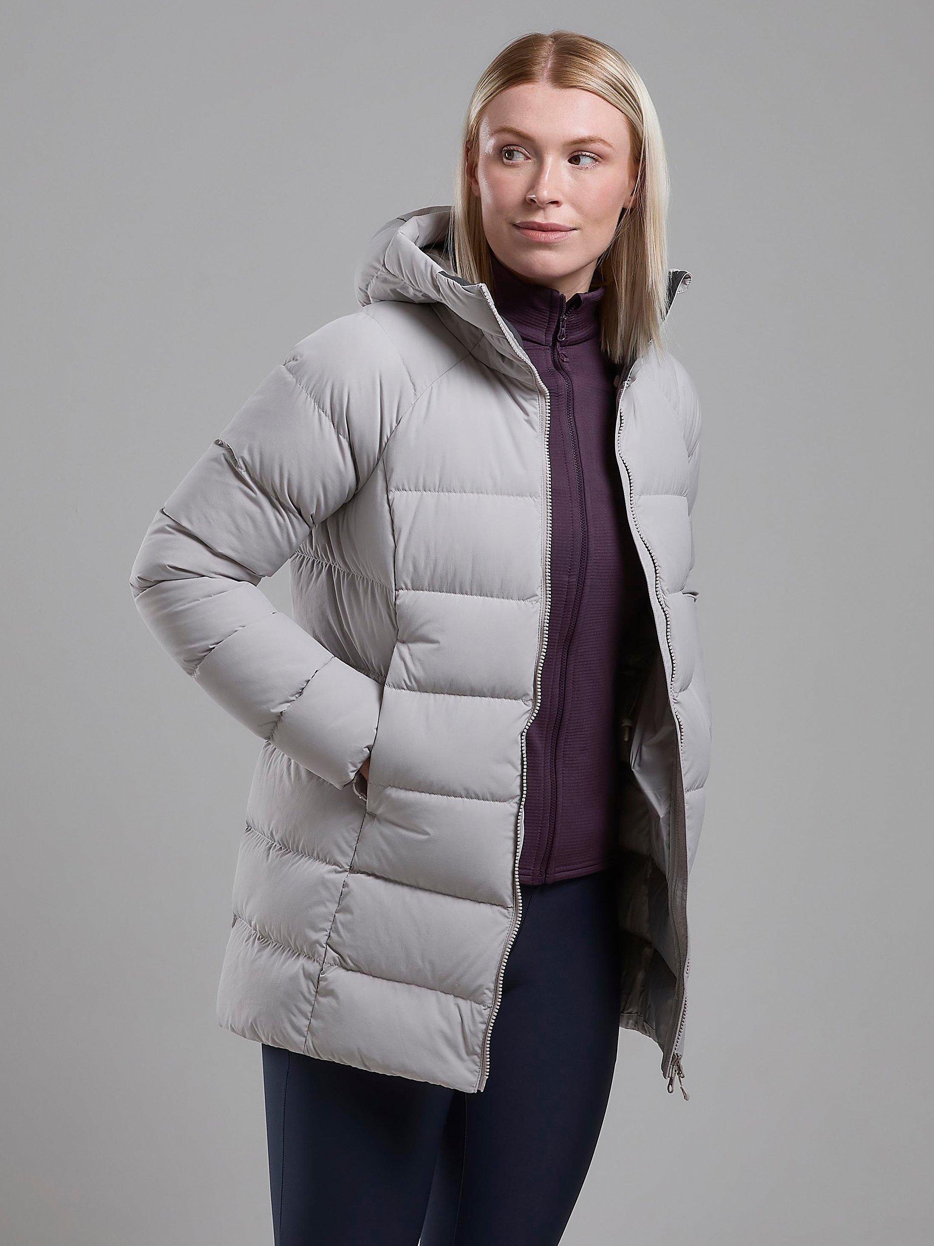 Product image 2 of 7, which shows Montane Women's Tundra Down Insulated Jacket, Oyster, 16