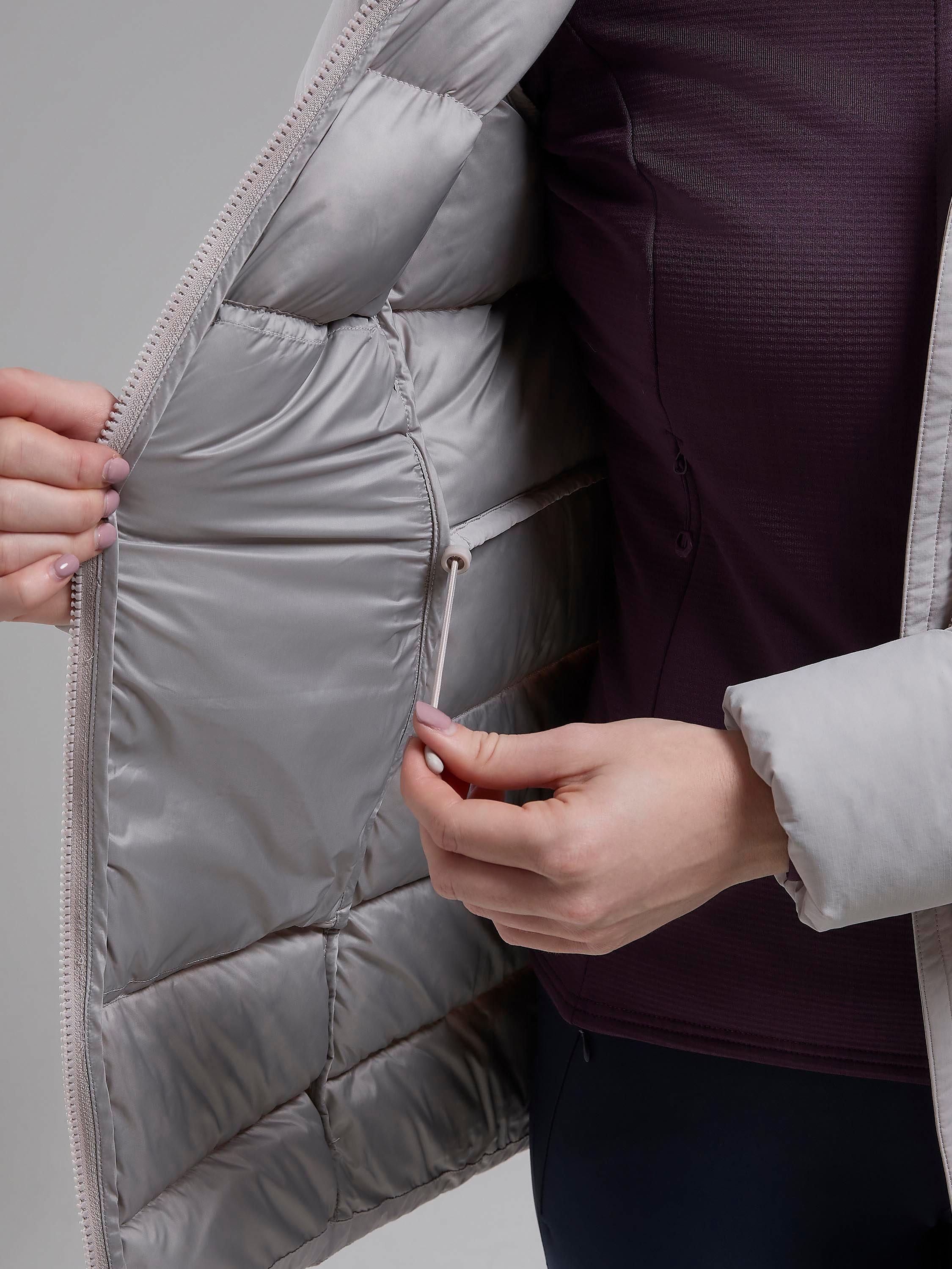 Product image 7 of 7, which shows Montane Women's Tundra Down Insulated Jacket, Oyster, 16