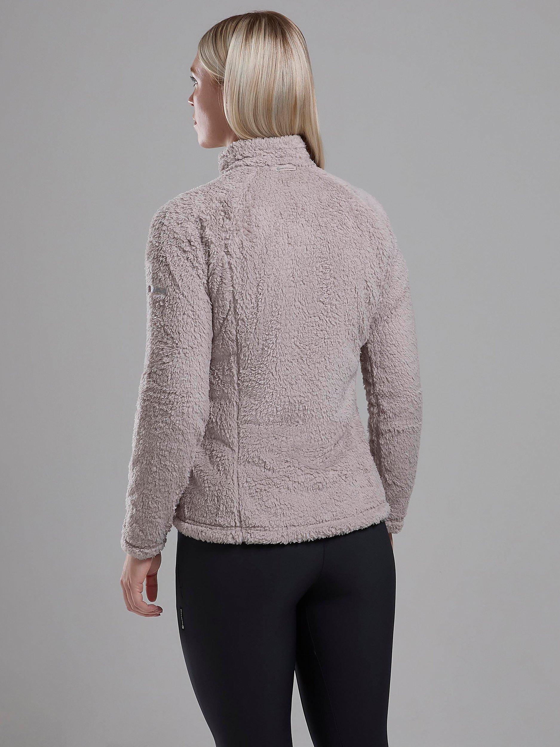 Product image 2 of 7, which shows Montane Women's Caldus High Pile Fleece Jacket, Oyster, 10