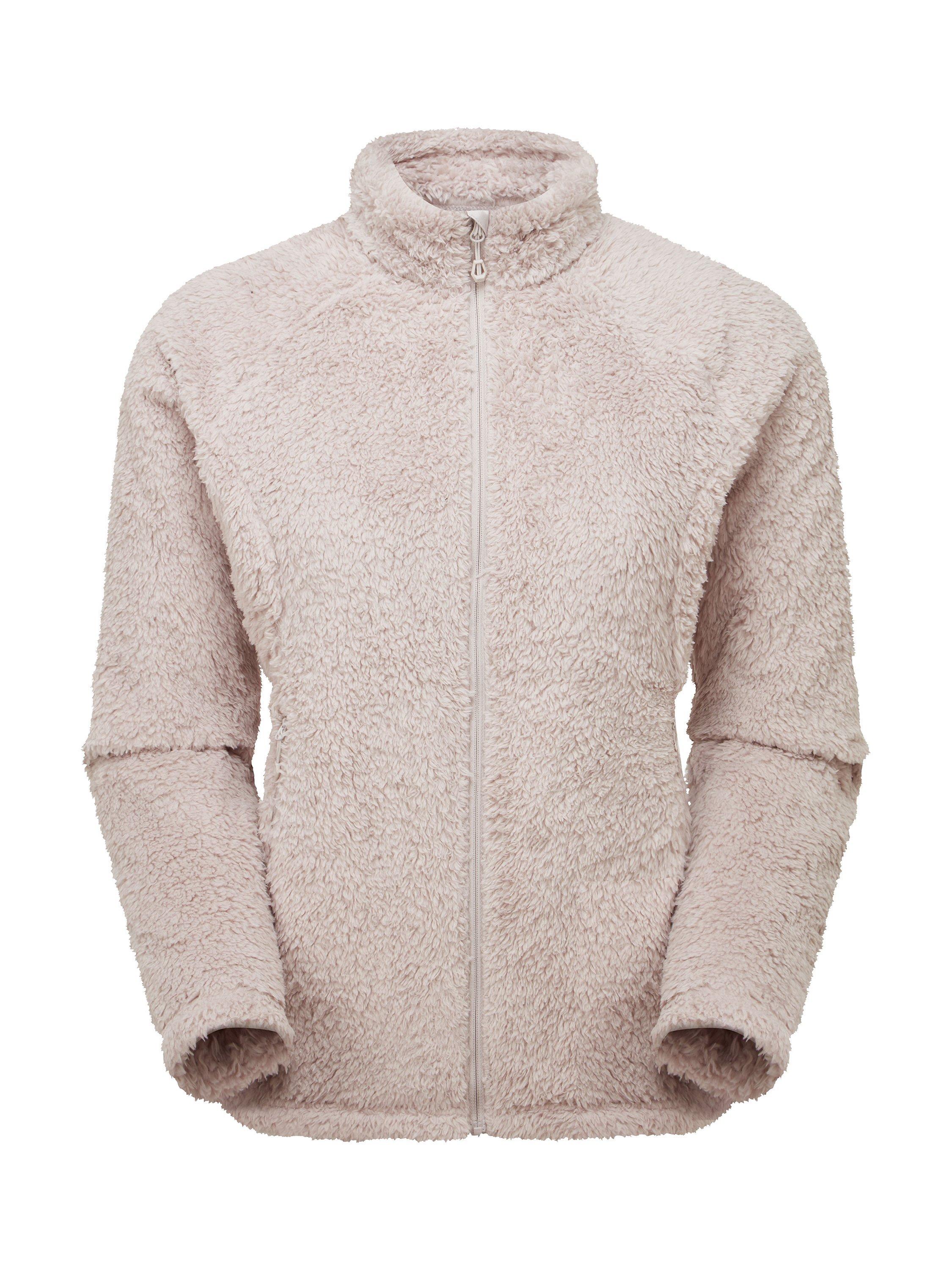 Product image 3 of 7, which shows Montane Women's Caldus High Pile Fleece Jacket, Oyster, 10