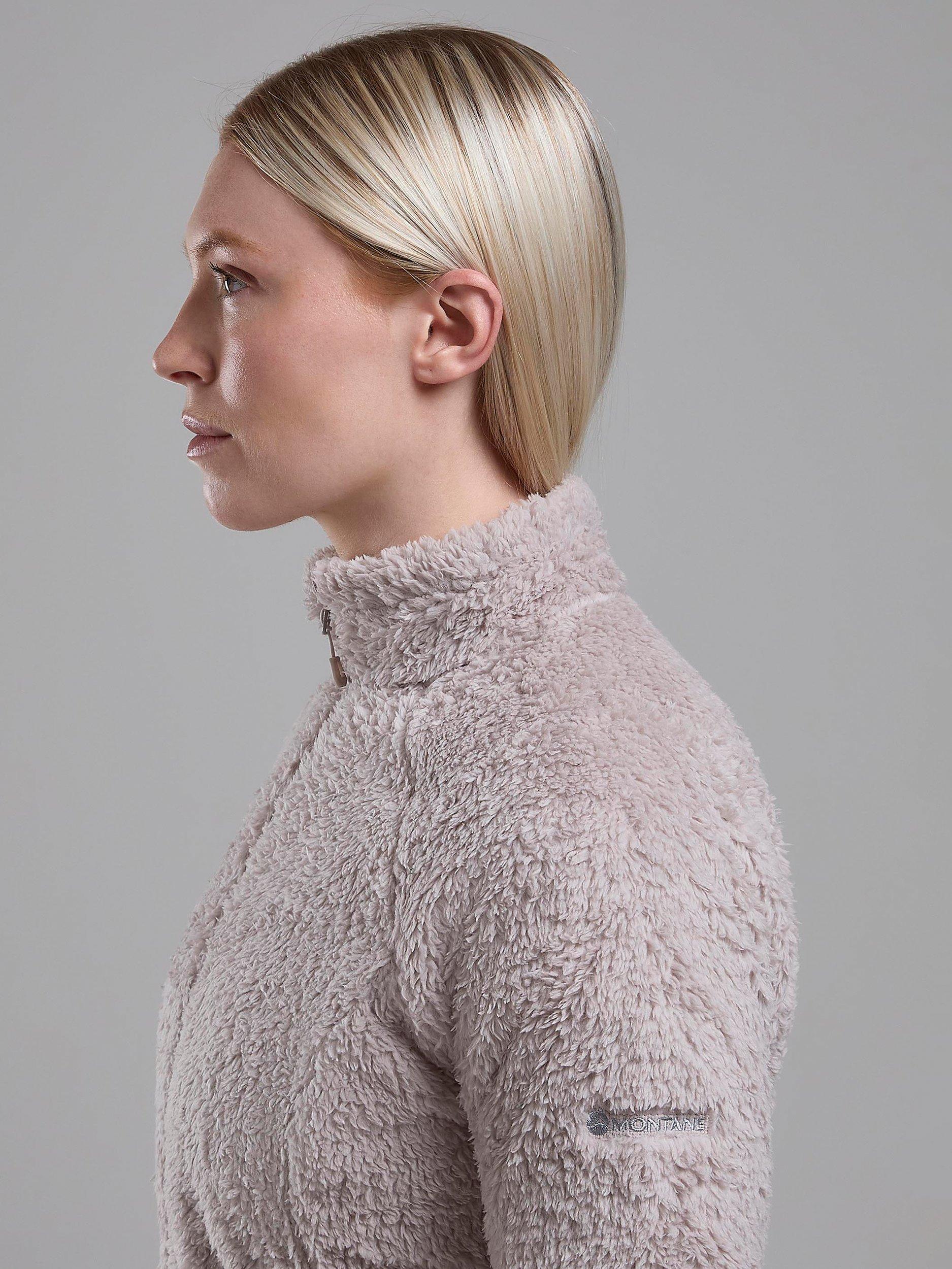 Product image 5 of 7, which shows Montane Women's Caldus High Pile Fleece Jacket, Oyster, 10