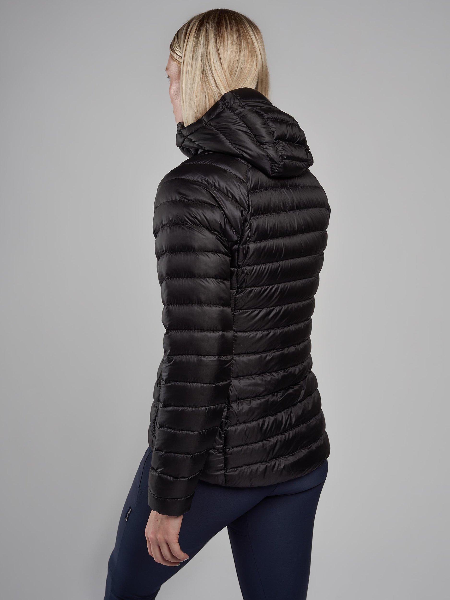 Product image 2 of 9, which shows Montane Anti-Freeze Women's Recycled Packable Down Jacket, Black, 10