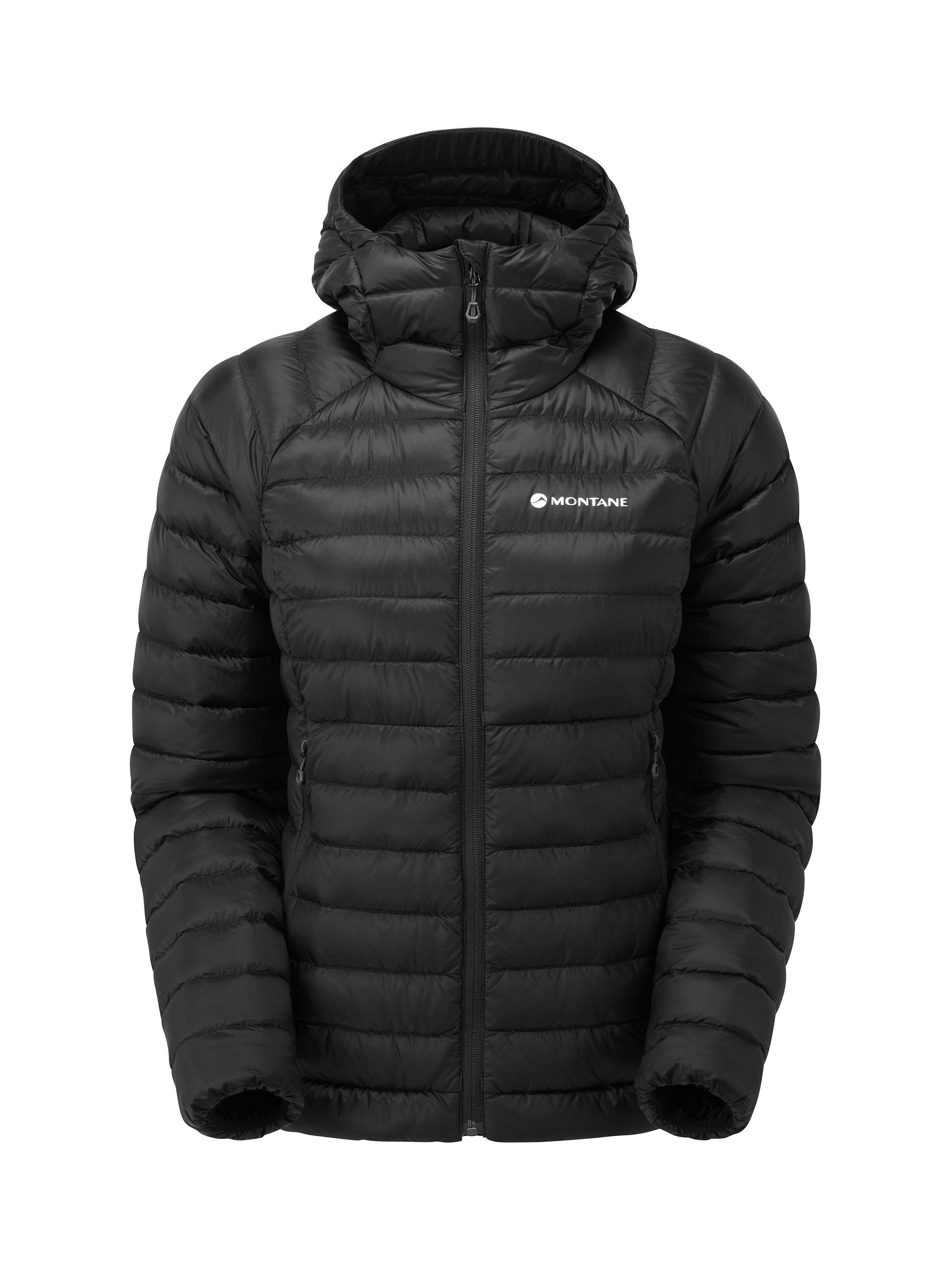 Product image 3 of 9, which shows Montane Anti-Freeze Women's Recycled Packable Down Jacket, Black, 10