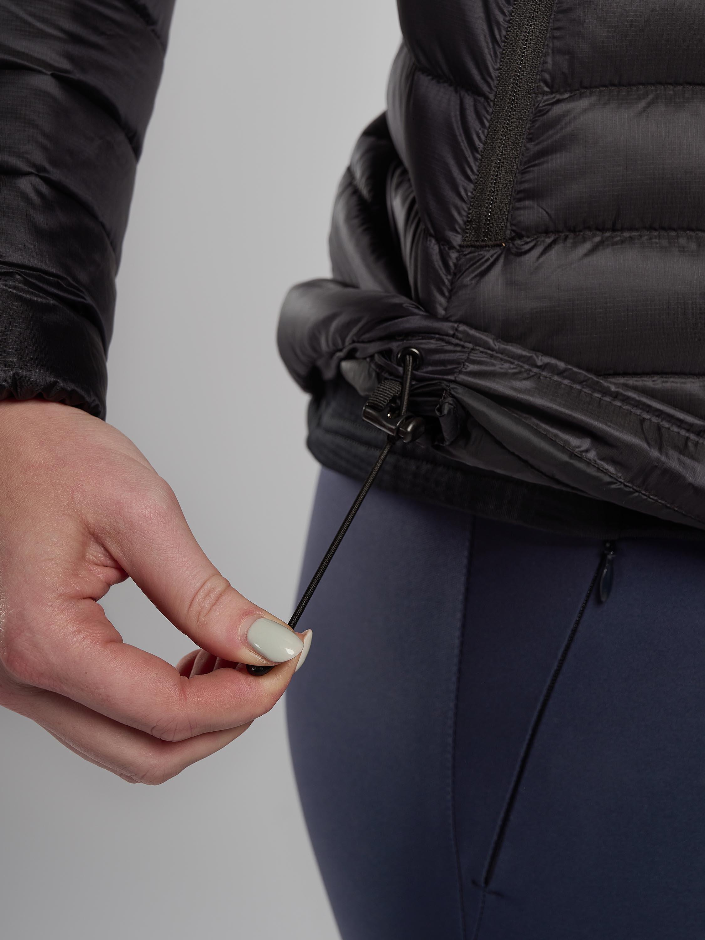 Product image 5 of 9, which shows Montane Anti-Freeze Women's Recycled Packable Down Jacket, Black, 10
