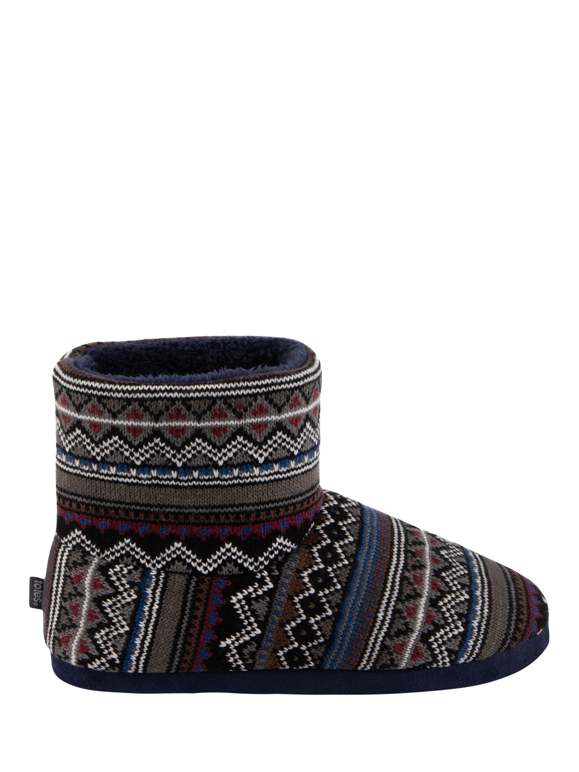 totes Men s Fair Isle Slipper Boots Multi