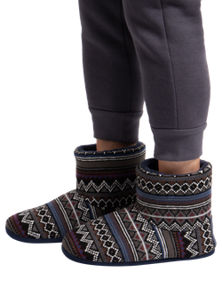 totes Men's Fair Isle Slipper Boots , Multi - view 2, Multi