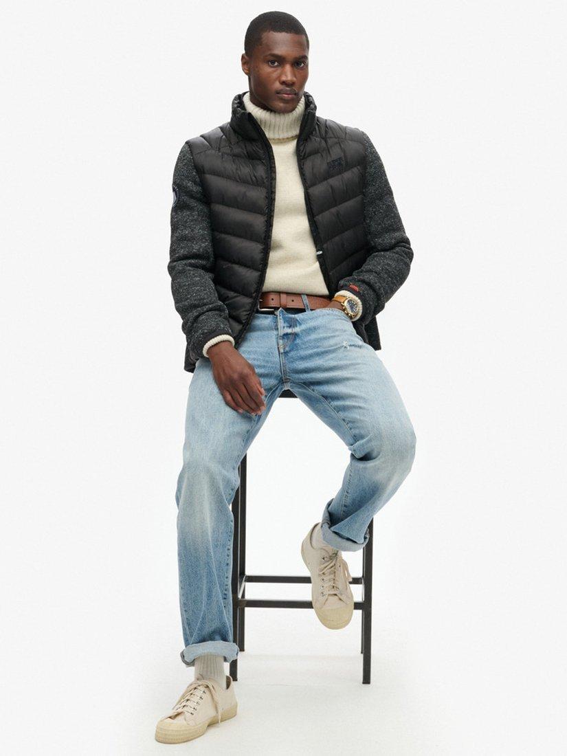 Product image 6 of 7, which shows Superdry Storm Hybrid Jacket, Black, S