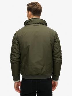 Superdry Light Padded Jacket, Army Khaki - view 2, Army Khaki