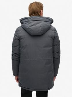 Superdry City Padded Parka Jacket, Ebony - view 2, Ebony