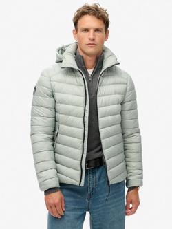 Superdry Hooded Fuji Sport Padded Jacket, Pigeon Grey, Pigeon Grey