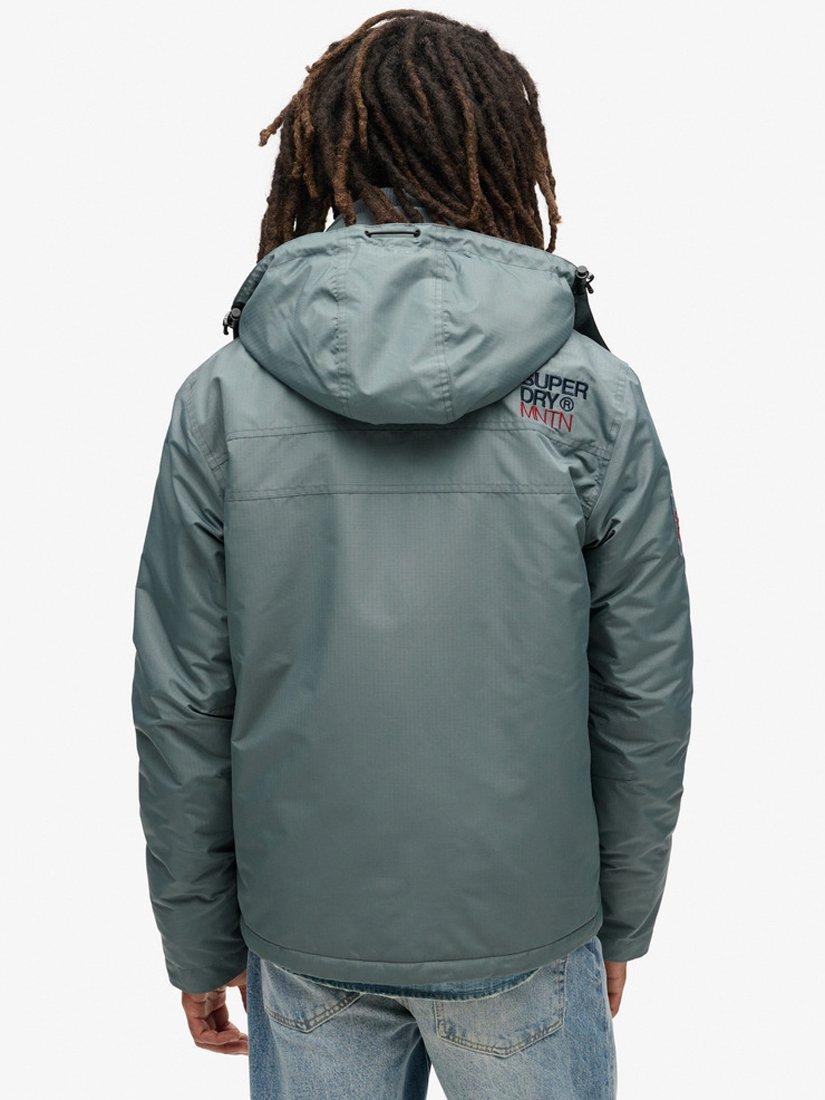 Product image 2 of 6, which shows Superdry Hooded Mountain Windbreaker Jacket, Stormy Weather Blue, S
