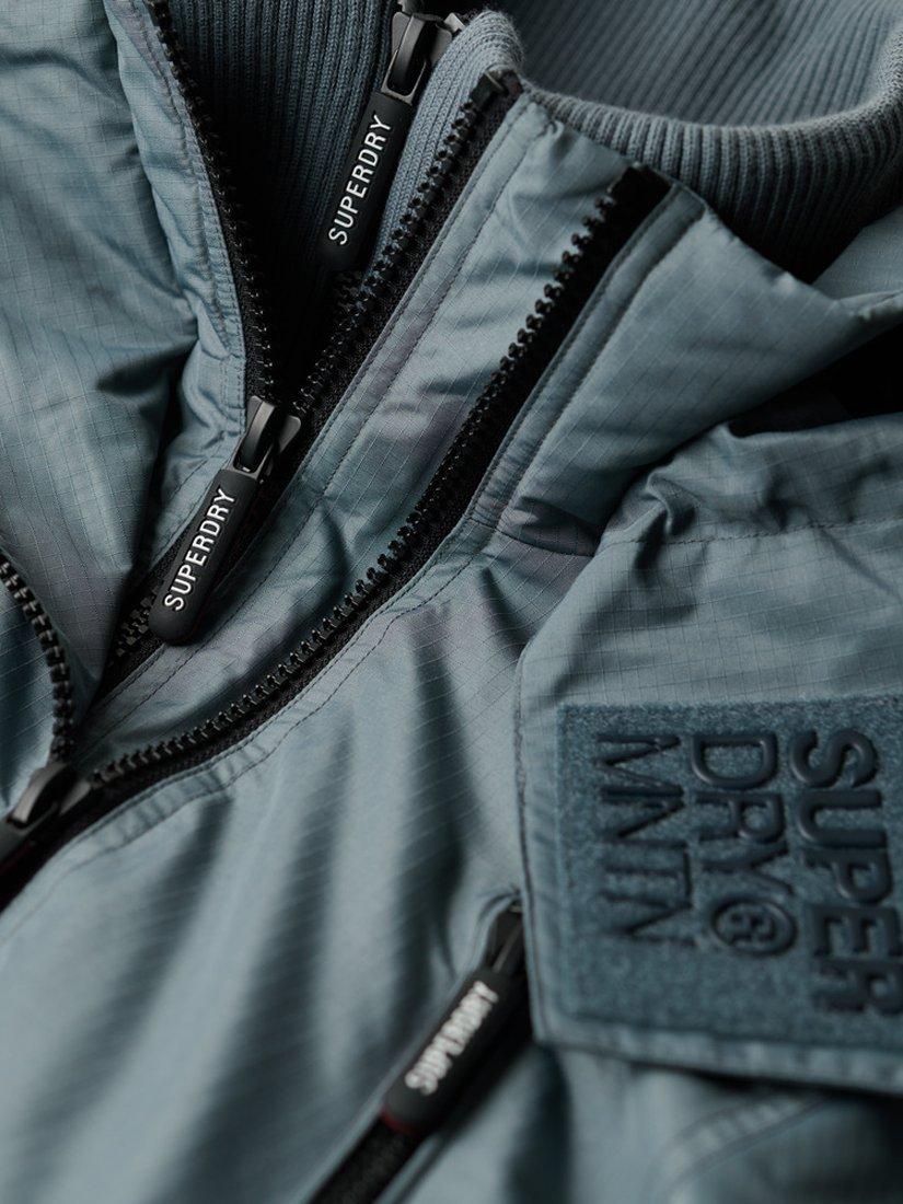 Product image 6 of 6, which shows Superdry Hooded Mountain Windbreaker Jacket, Stormy Weather Blue, S
