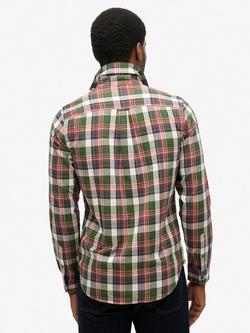 Superdry Organic Cotton Vintage Check Shirt - view 2, Upstate Green