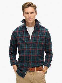 Superdry Organic Cotton Vintage Check Shirt, Navy