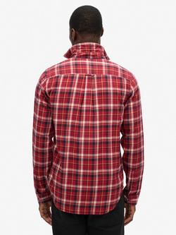 Superdry Organic Cotton Vintage Check Shirt - view 2, Montauk Red