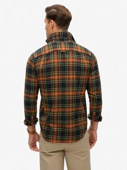 Superdry Long Sleeve Cotton Lumberjack Shirt - view 2, Bryce Check Black