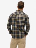 Superdry Organic Cotton Vintage Check Shirt, Bryce Navy/Multi