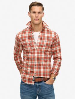Superdry Vintage Check Shirt, Frontier Check White, Frontier Check White