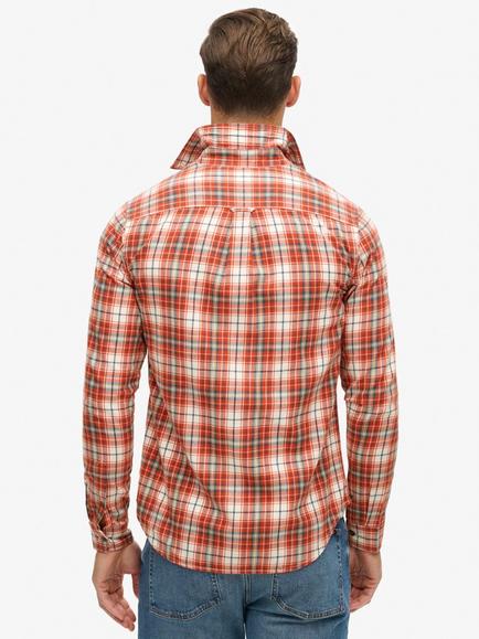 Superdry Vintage Check Shirt, Frontier Check White - view 2, Frontier Check White