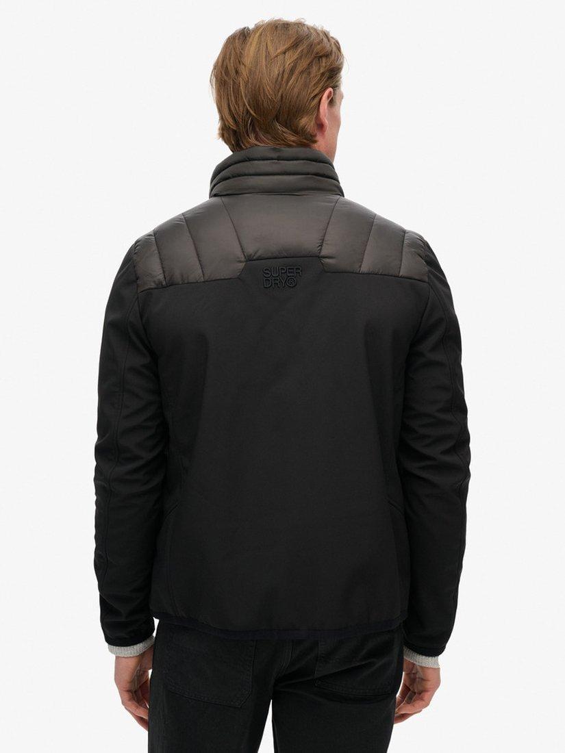Product image 2 of 6, which shows Superdry Storm Softshell Hybrid Jacket, Black, S