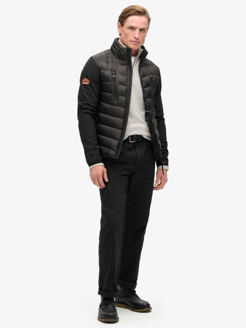 Product image 3 of 6, which shows Superdry Storm Softshell Hybrid Jacket, Black, S
