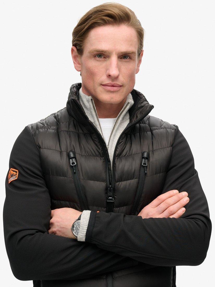 Product image 5 of 6, which shows Superdry Storm Softshell Hybrid Jacket, Black, S