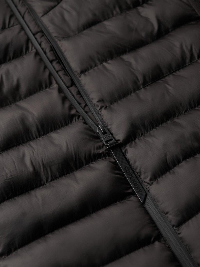 Product image 5 of 5, which shows Superdry Storm Fleece Hybrid Bomber Jacket, Black, S