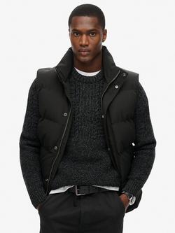 Superdry Everest Padded Gilet, Black, Black