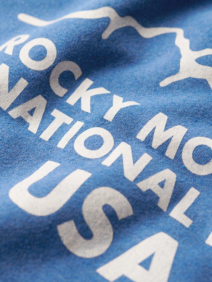 Product image 6 of 6, which shows Superdry Outdoors Graphic Crew Sweatshirt, Ocean Blue, S