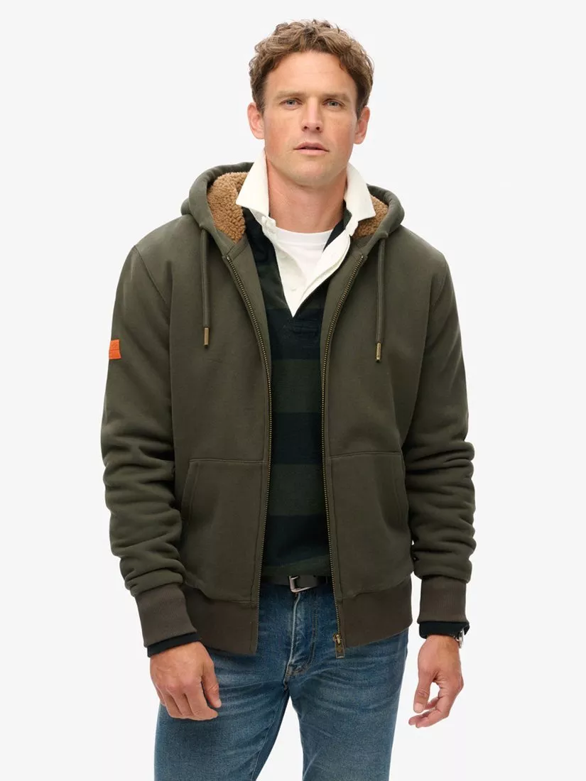 Superdry Borg Lined Zip Hoodie