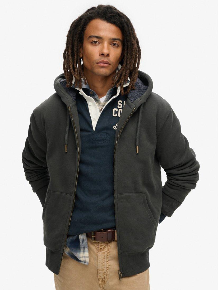 Superdry Borg Lined Zip Hoodie